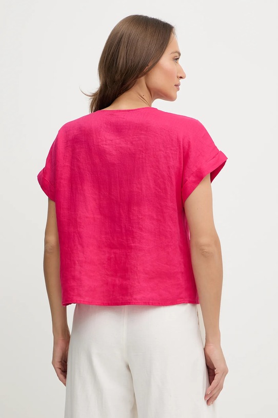 

Льняная блузка United Colors Of Benetton, розовый