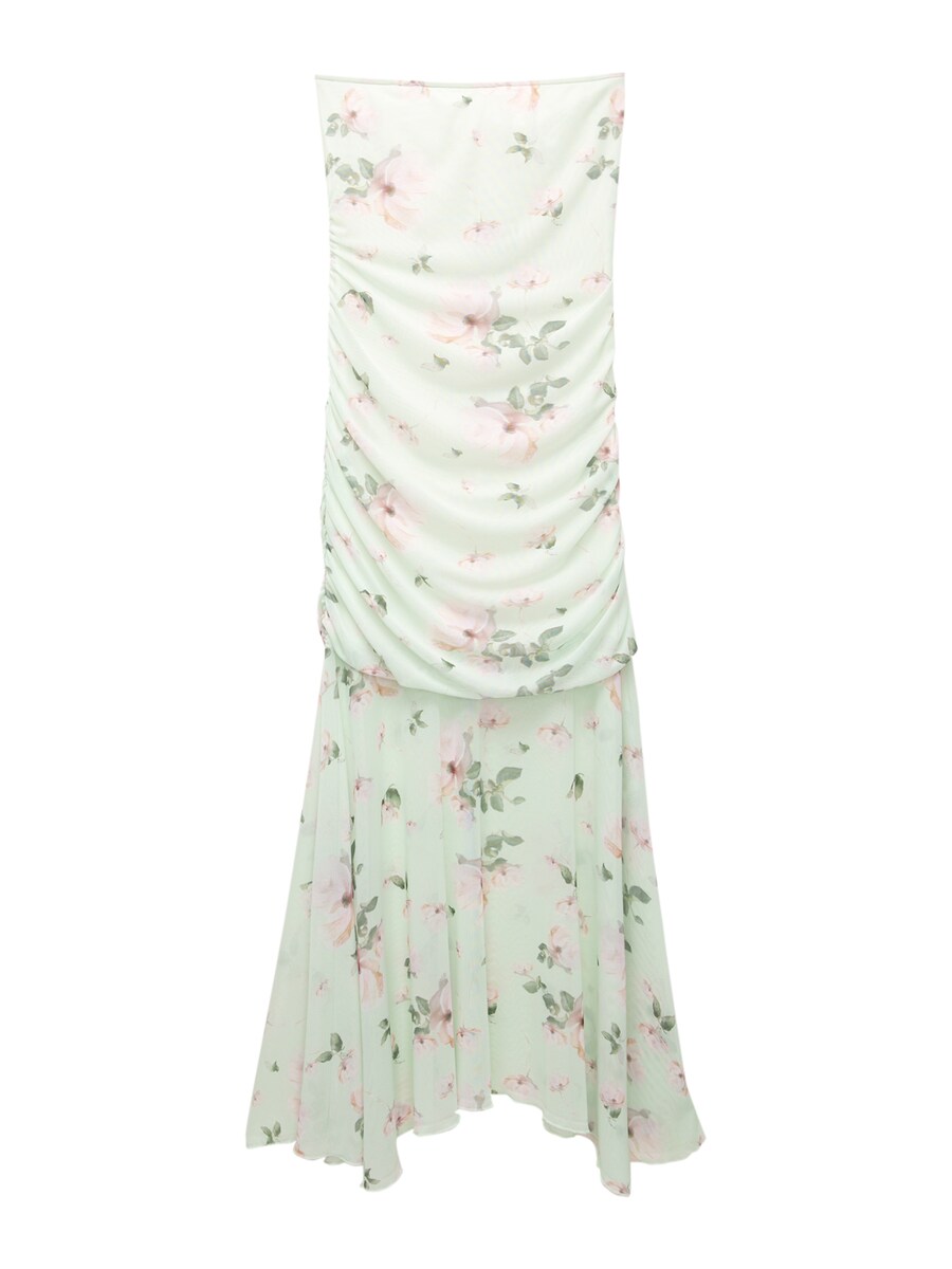 

Летнее платье Pull&Bear, цвет Mint/Dark green