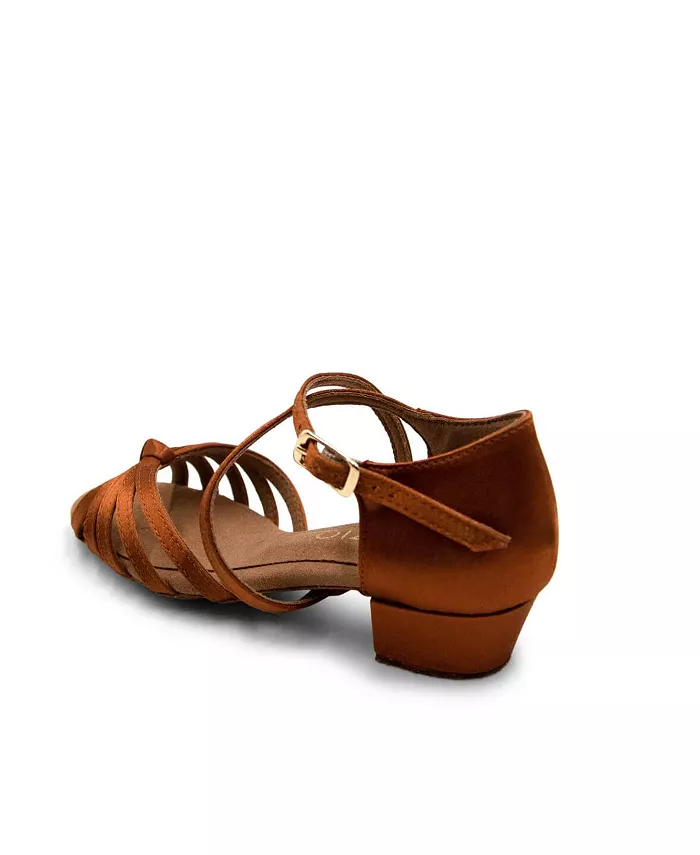 Туфли для бальных тапочек Valentina для девочек Capezio, красный — фото 4