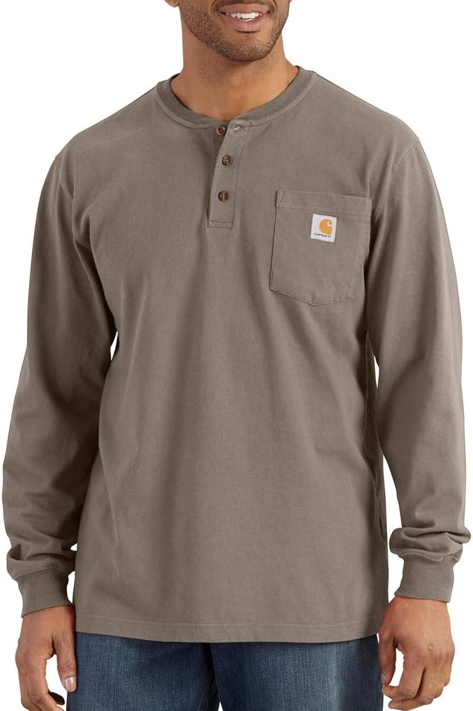 

Carhartt мужская K128 футболка-поло с длинным рукавом, Desert