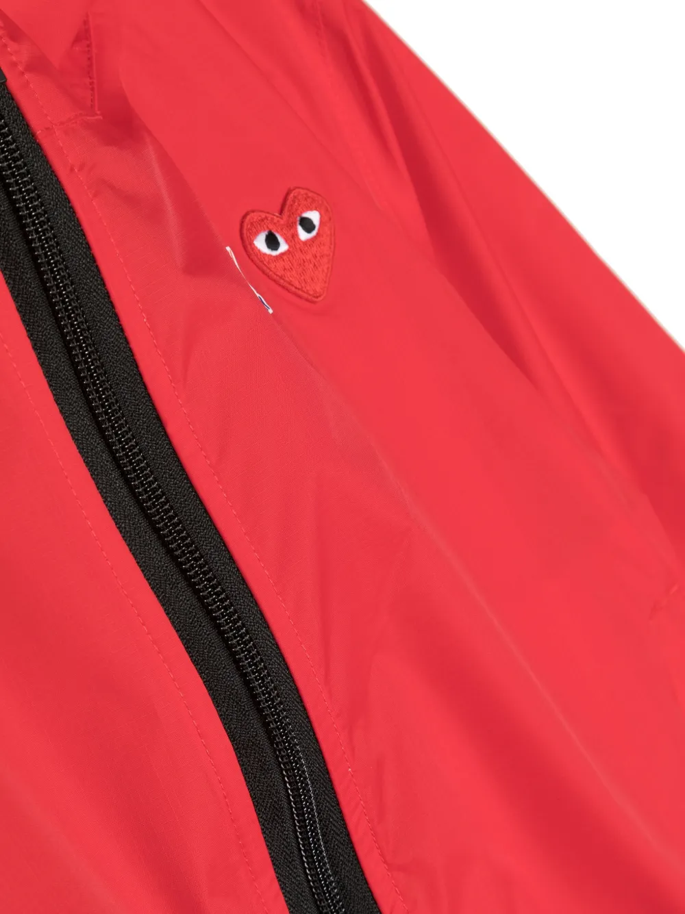 Куртка с капюшоном и нашивкой-логотипом Comme Des Garçons Play Kids, красный — фото 3