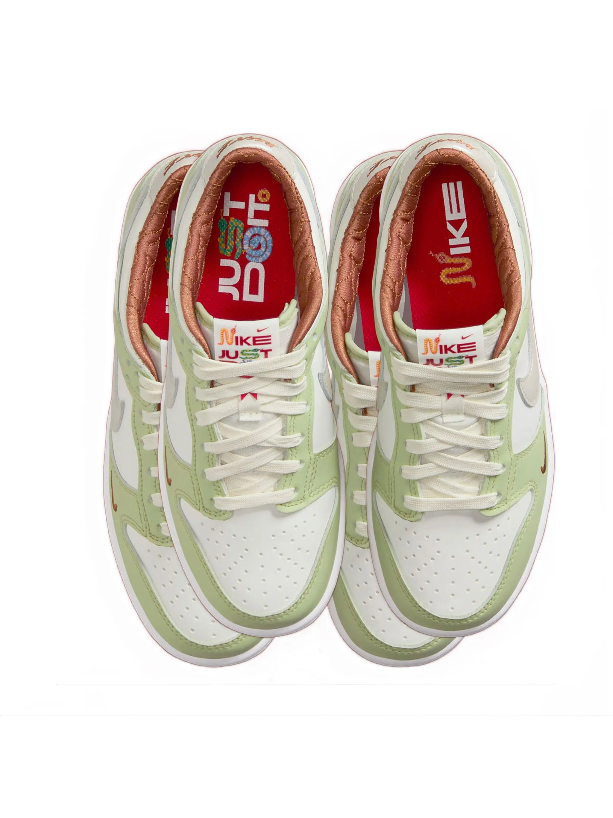Кроссовки Dunk Low Year of the Snake Nike Kids, зеленый — фото 3
