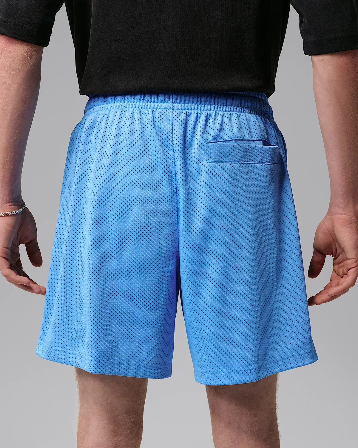 Мужские сетчатые шорты Jordan Brooklyn, University Blue/Black — фото 3