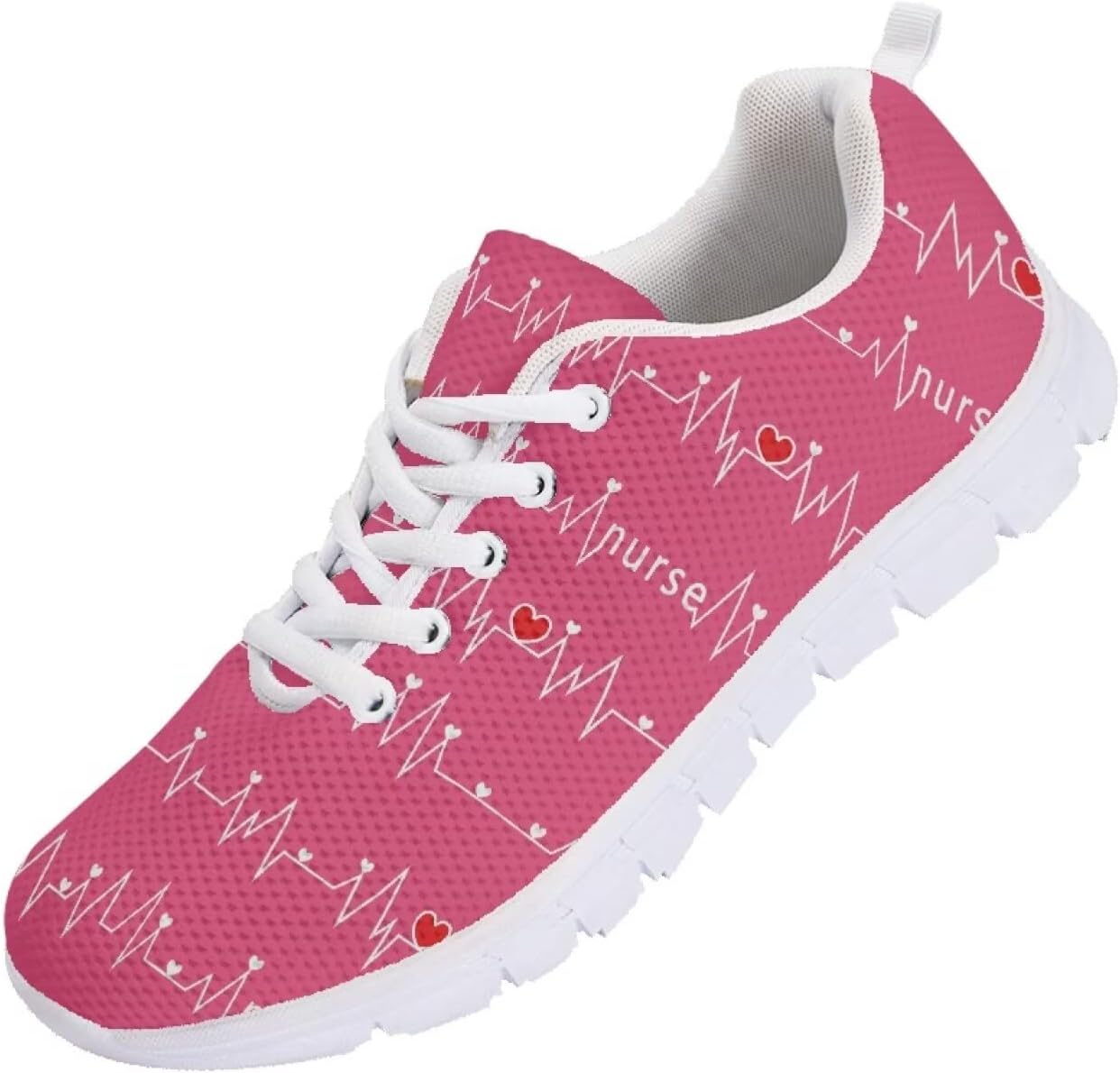 

Мужские кроссовки Funnydude Funny Print для бега, осенние, с сеткой для дыхания, свободные, на шнуровке, Nurse