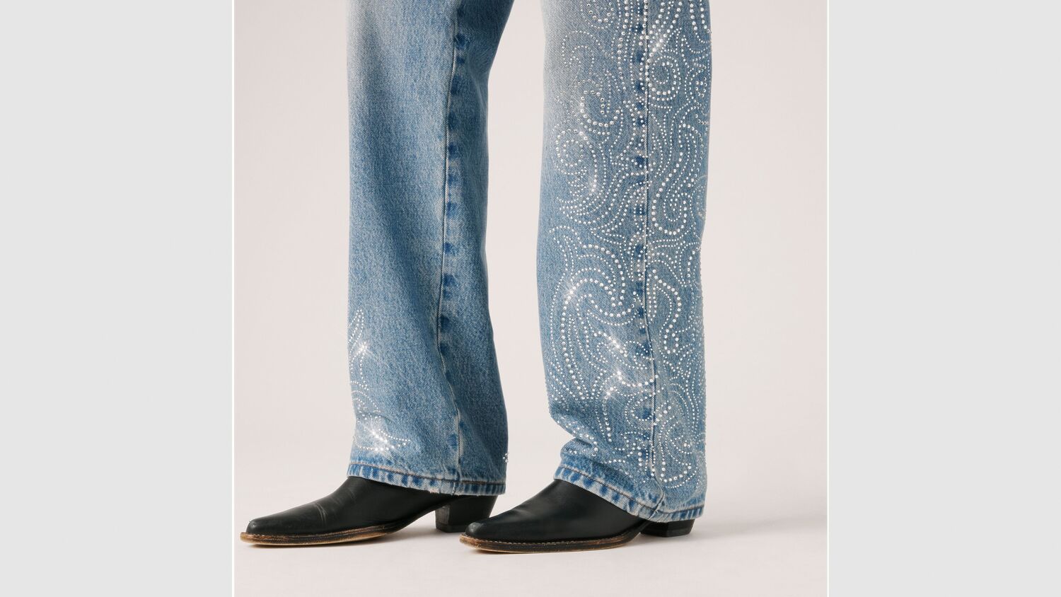 Женские джинсы Beyoncé X Levi's 501 90-х годов Levi's, Western Crystal - Dark Wash — фото 3
