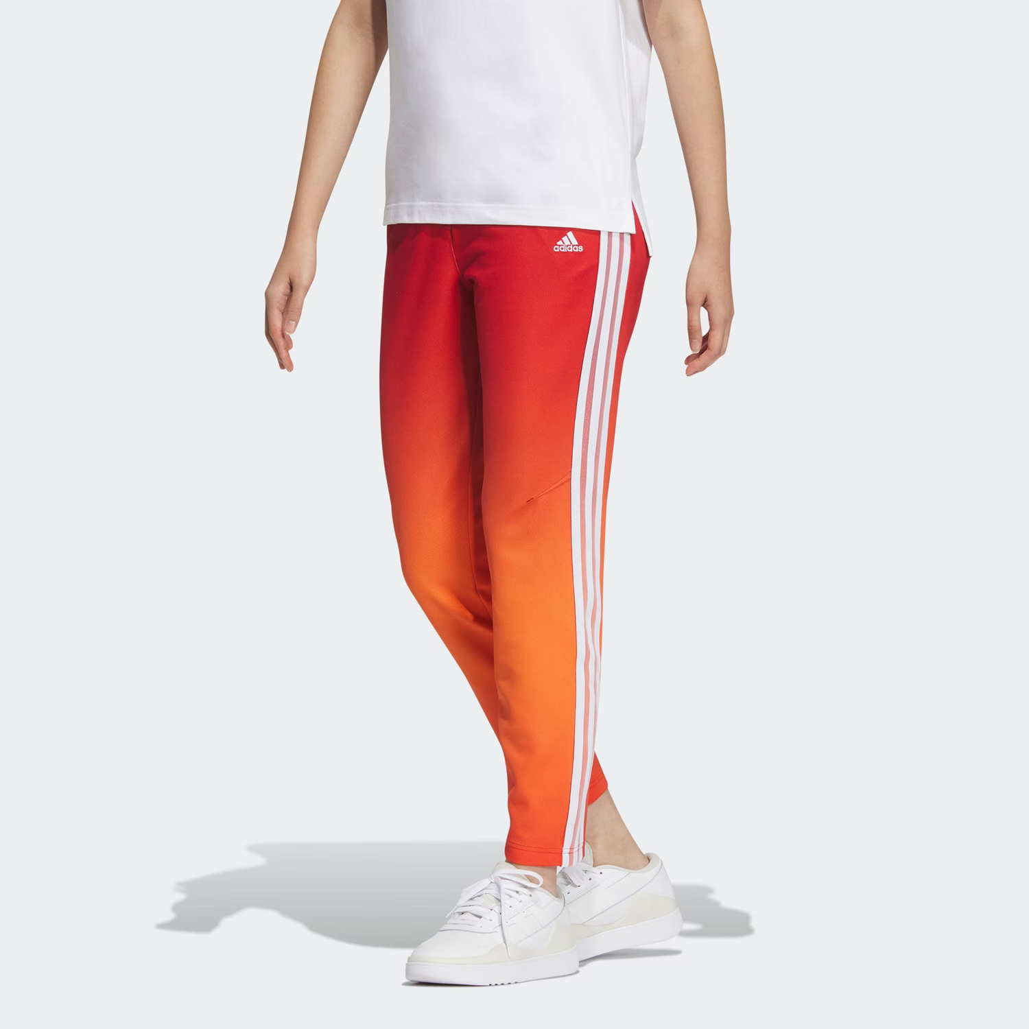 X YISHUJUJIANG,LIANMINGKUAN Cflac Спортивные брюки Трикотажные толстовки Женские Светло-алый Adidas — фото 3