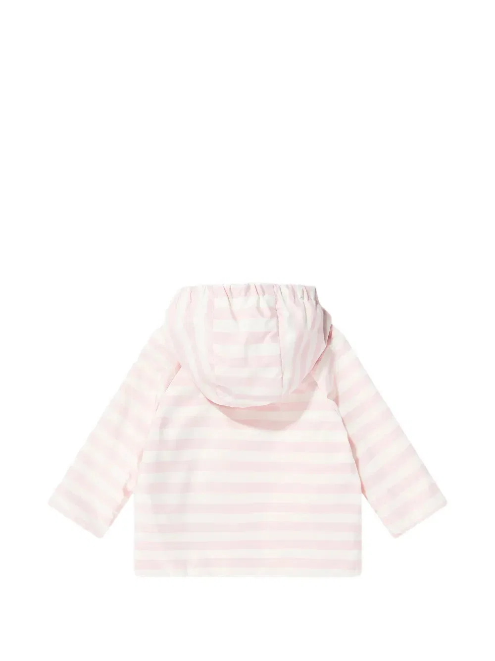 Полосатая куртка с капюшоном Moncler Enfant, розовый — фото 2