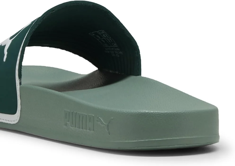 Сандалии для душа Leadcat 2.0 унисекс Puma, белый/зеленый — фото 2