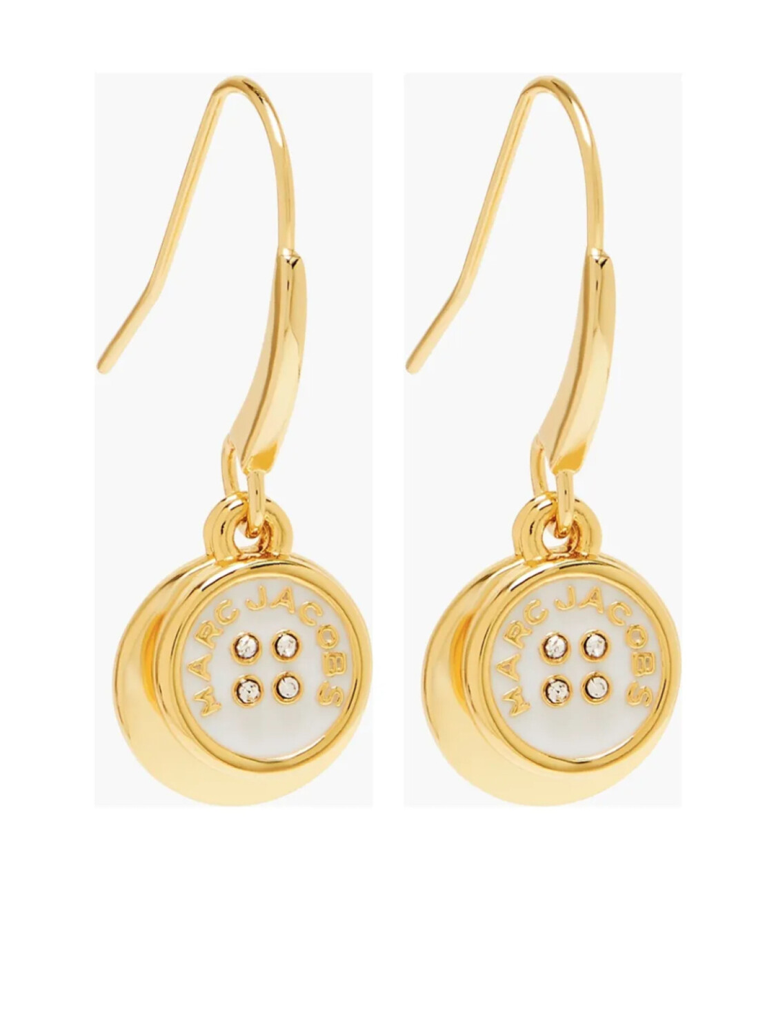 

Серьги-подвески Marc Jacobs Button Drop, золотой