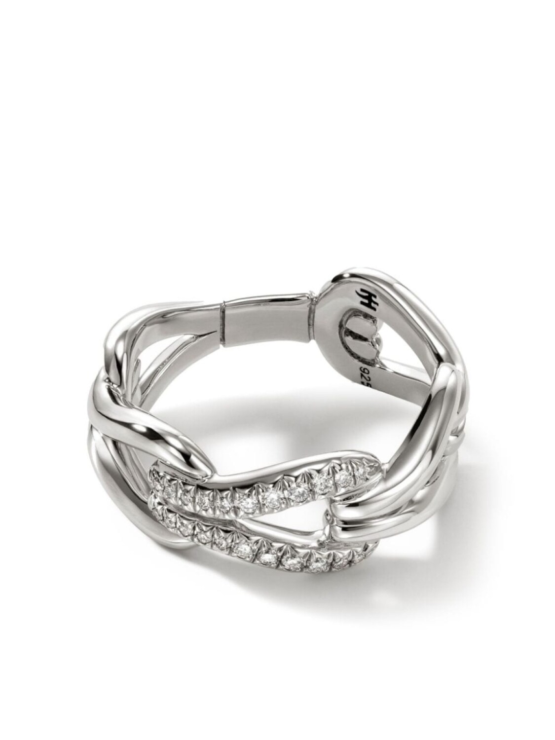 

Кольцо Surf Pavé Link John Hardy, серебряный