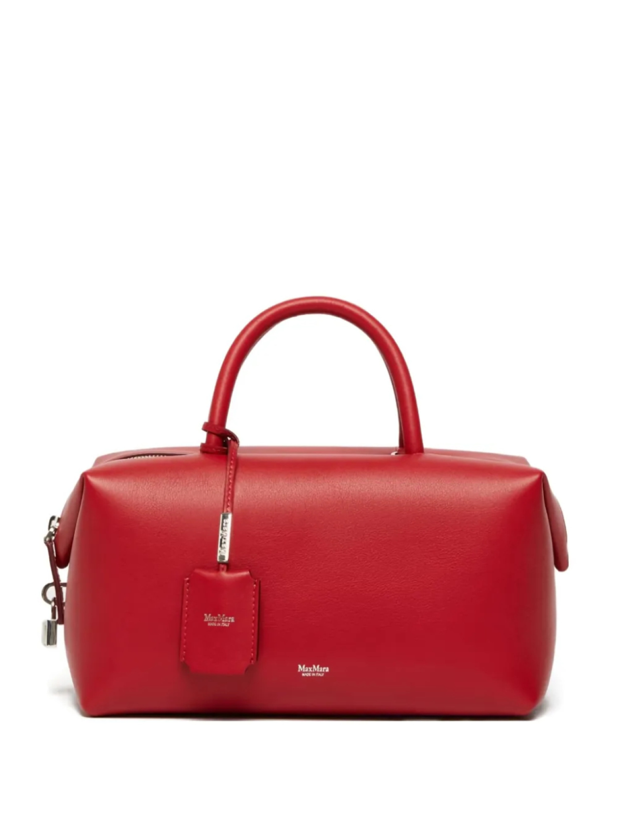 

Сумка-тоут из кожи Max Mara Holdallm, красный