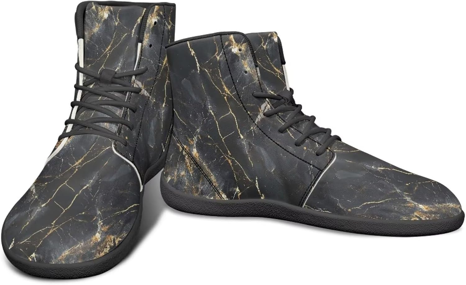 

Высокие легкие кроссовки с мраморным дизайном Watdotory, золотой