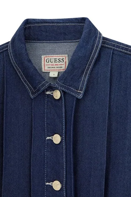 Рубашка джинсовая из лиоцелла Guess, темно-синий — фото 4