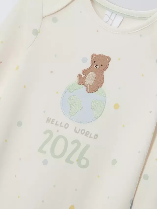 Детский комбинезон для сна, родившийся в 2026 году, белый John Lewis — фото 3