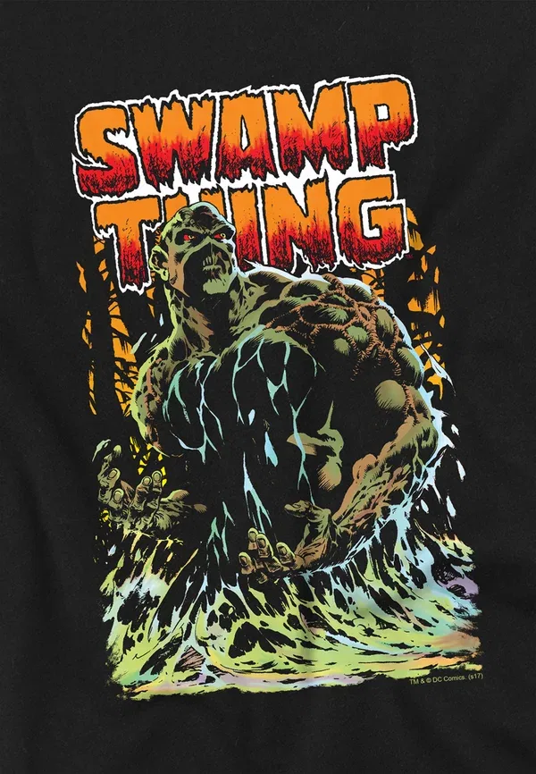 Футболка Jla swamp thing print t-shirt Cotton Soul, черный — фото 3
