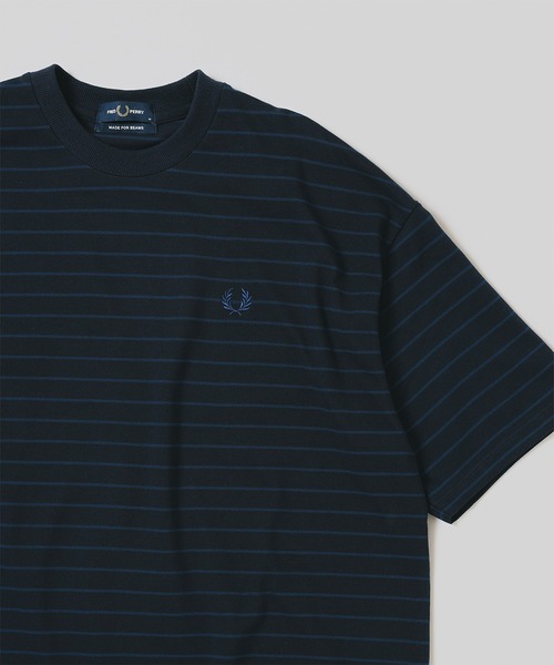 

Футболка, расслабленный крой, полоска пике FRED PERRY, темно-синий