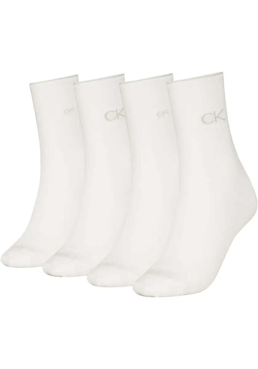 

Носки Calvin Klein "CK WOMEN SOCK 4P IRIDESCENT" (4 шт. в упаковке), с вышитым логотипом, белый