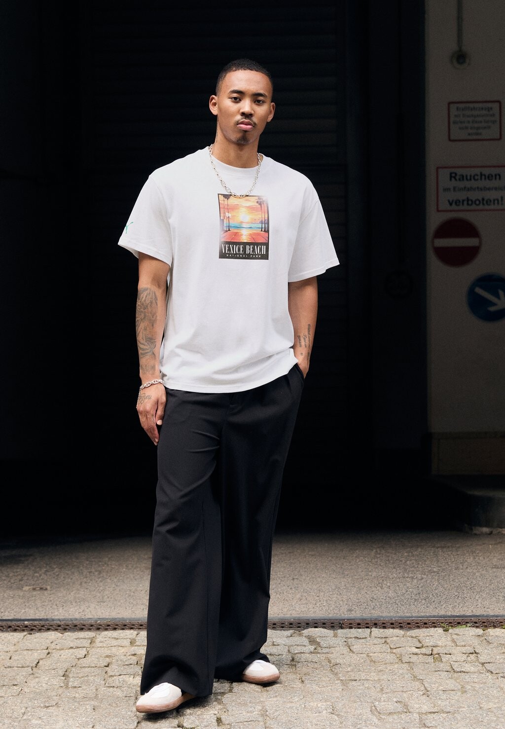 

Принт на футболке VENICEBALL GRAPHIC TEE Puma, белый