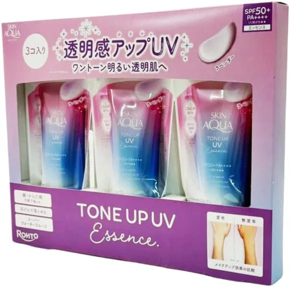 Солнцезащитный крем SKINAQUA Tone Up UV, набор 3 шт., SPF 50+ PA++++, 40 г