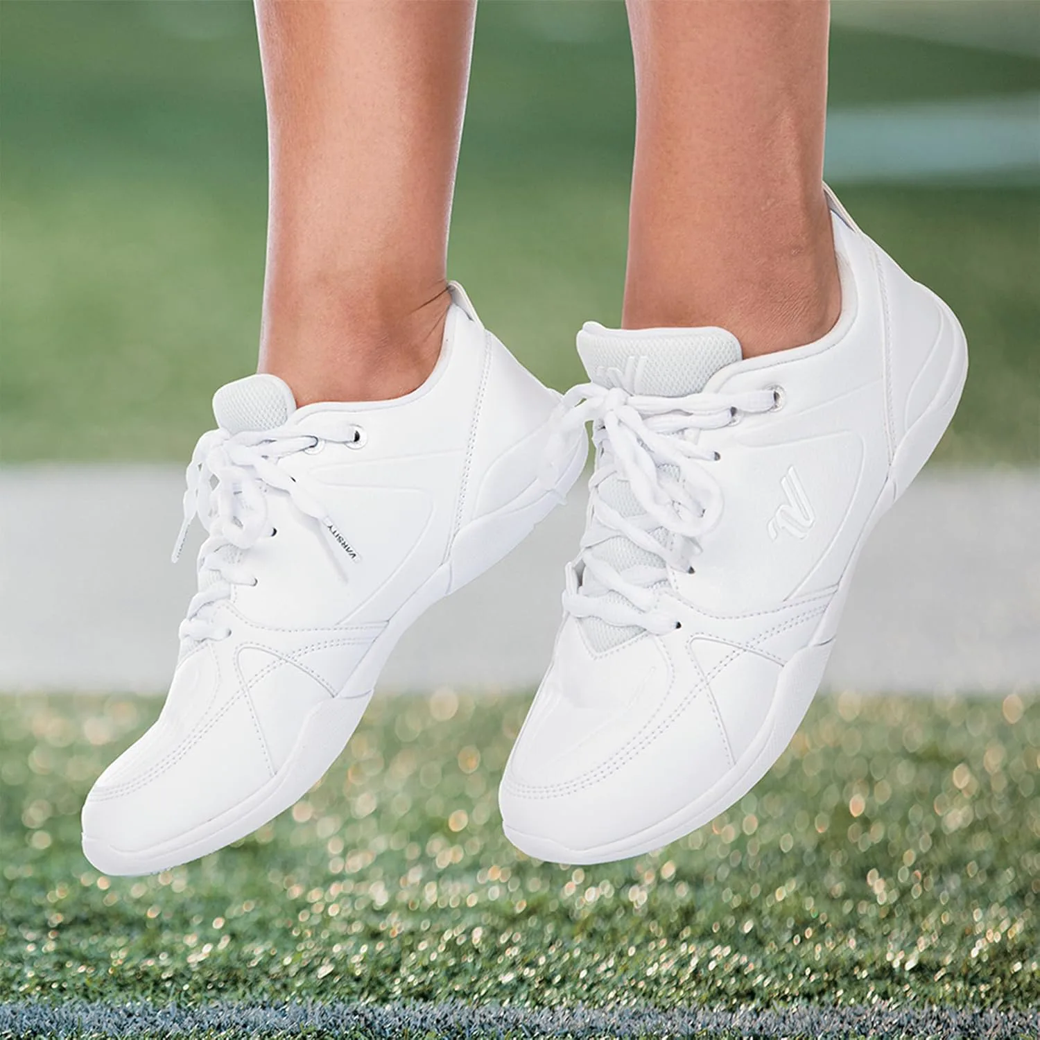 Кроссовки для черлидинга Varsity Spirit Huddle для женщин и девочек - легкие и прочные белые кроссовки для черлидеров и спортсменок, белый — фото 4