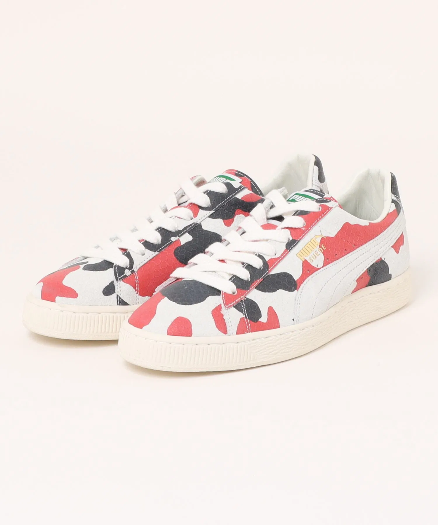 Мужские кроссовки PUMA SUEDE MIJ KOI из натуральной кожи белые