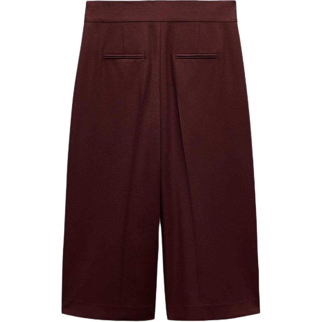 ZARA ZW Series Casual Shorts Women's Burgundy Red — фото 4