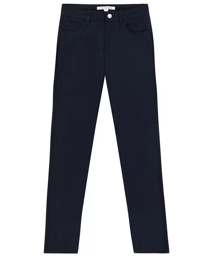 

Брюки Big Boys Slim Fit Performance Stretch Flex с 5 карманами Calvin Klein, синий