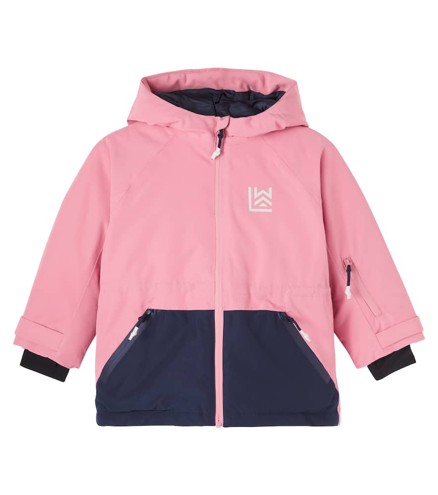

Куртка лыжная с капюшоном Kalle logo Liewood, Dusty Rose/Classic Navy