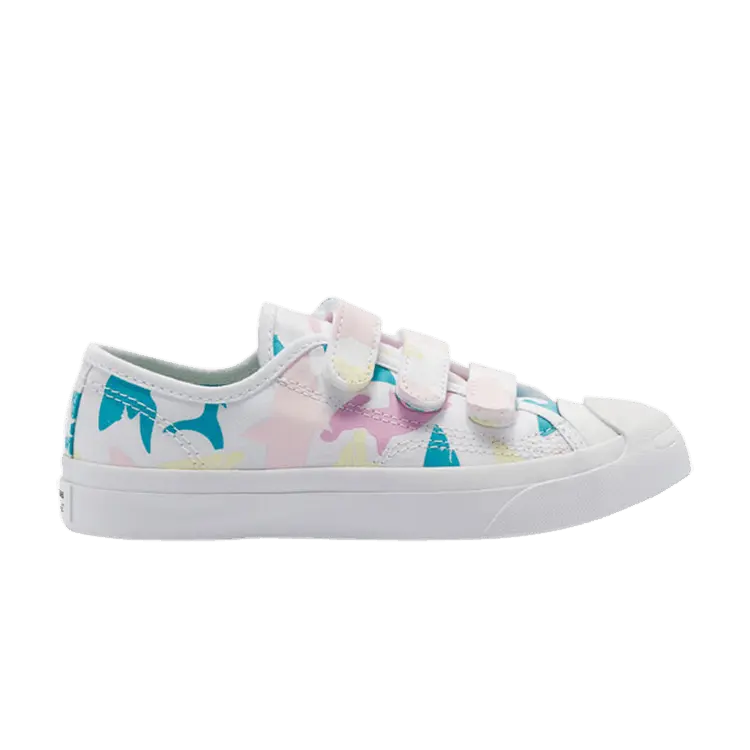 

Кроссовки Converse Jack Purcell Low Easy-On PS 'Shark Bite - White', белый