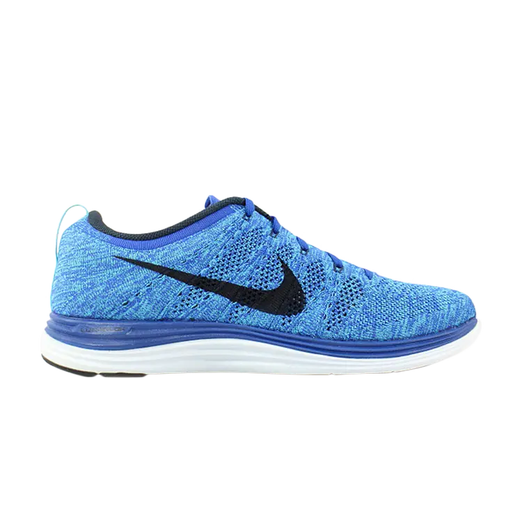 

Кроссовки Nike Flyknit Lunar1+ 'Game Royal', синий