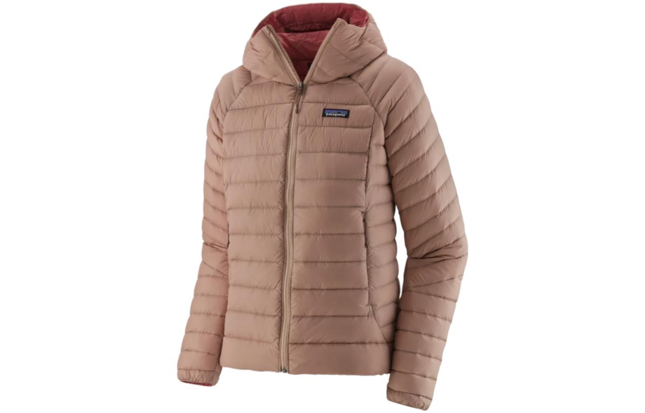 

Пуховик с аппликацией логотипа Patagonia, коричневый