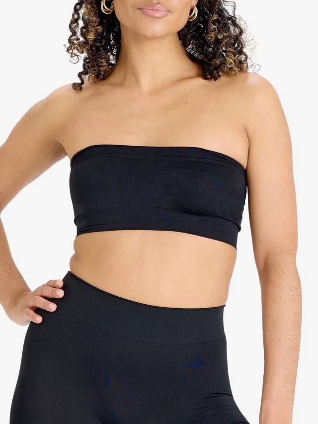 

Бюстгальтер-бандо с мягкой кожей Heist, Black