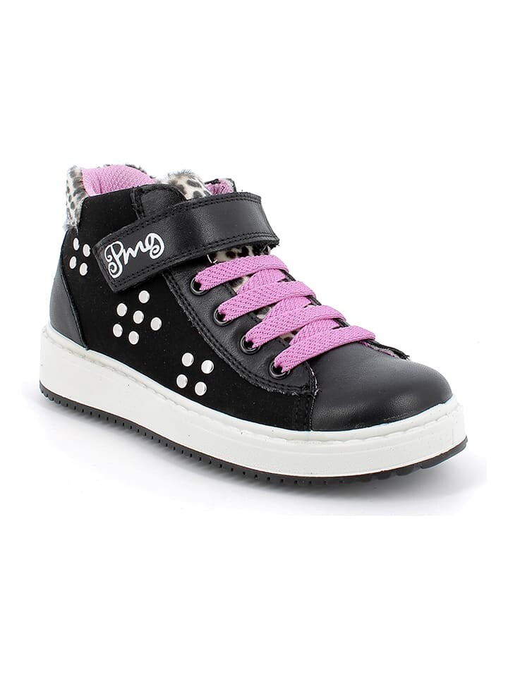 Высокие кроссовки Primigi Leder-Sneakers, цвет Schwarz/Rosa — фото 2