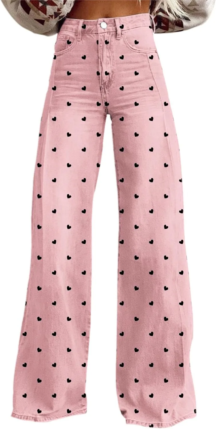 

Прямые джинсы для женщин High Waisted Wide Leg