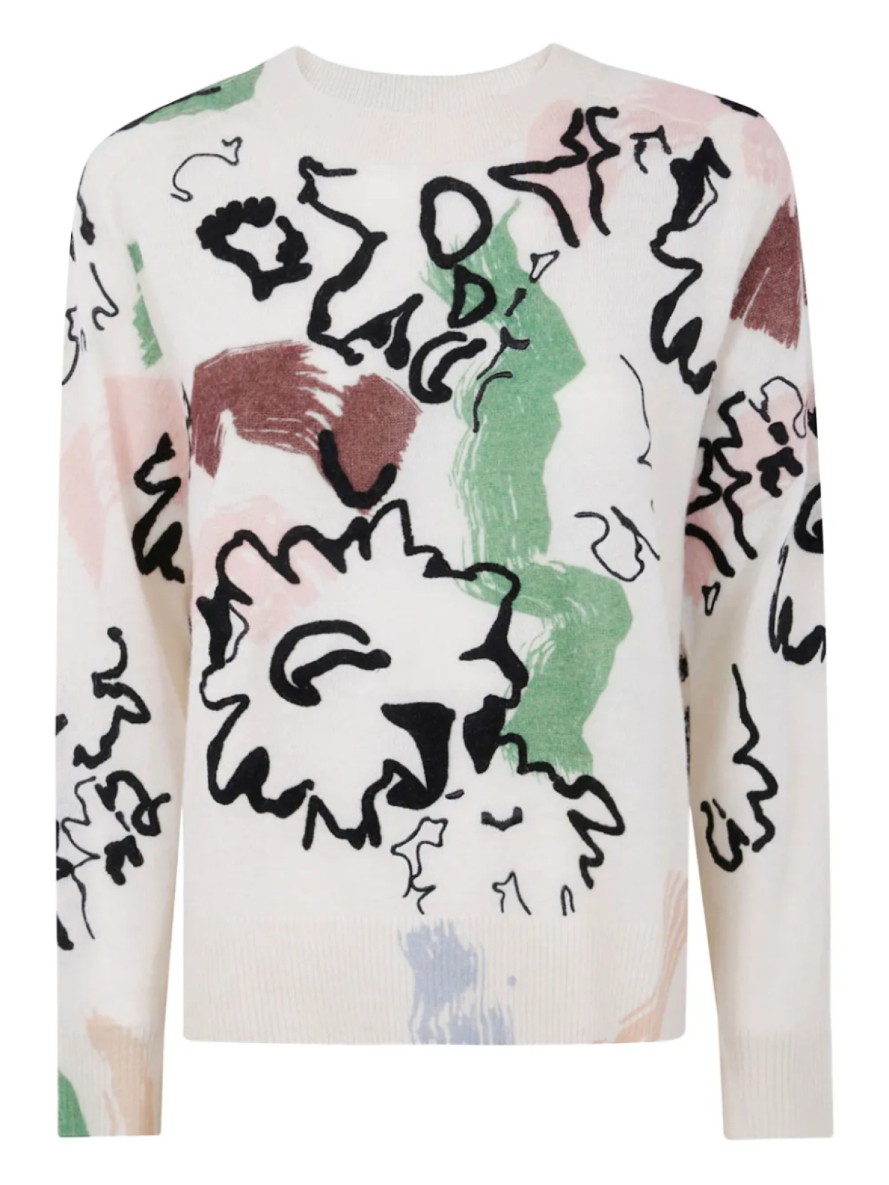 

Джемпер Paul Smith с круглым вырезом и абстрактным принтом, белый