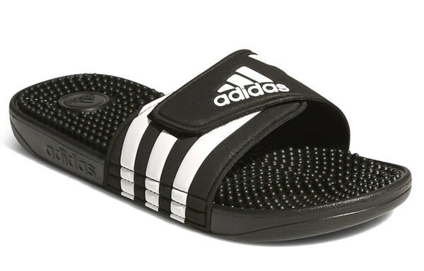 Тапочки adissage slides 'black white' Adidas, черный — фото 3