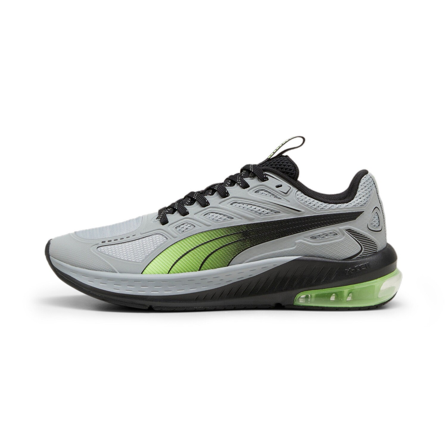 

Мужские беговые кроссовки PUMA X-Cell Lightspeed, цвет Cool Mid Gray/Fizzy Apple