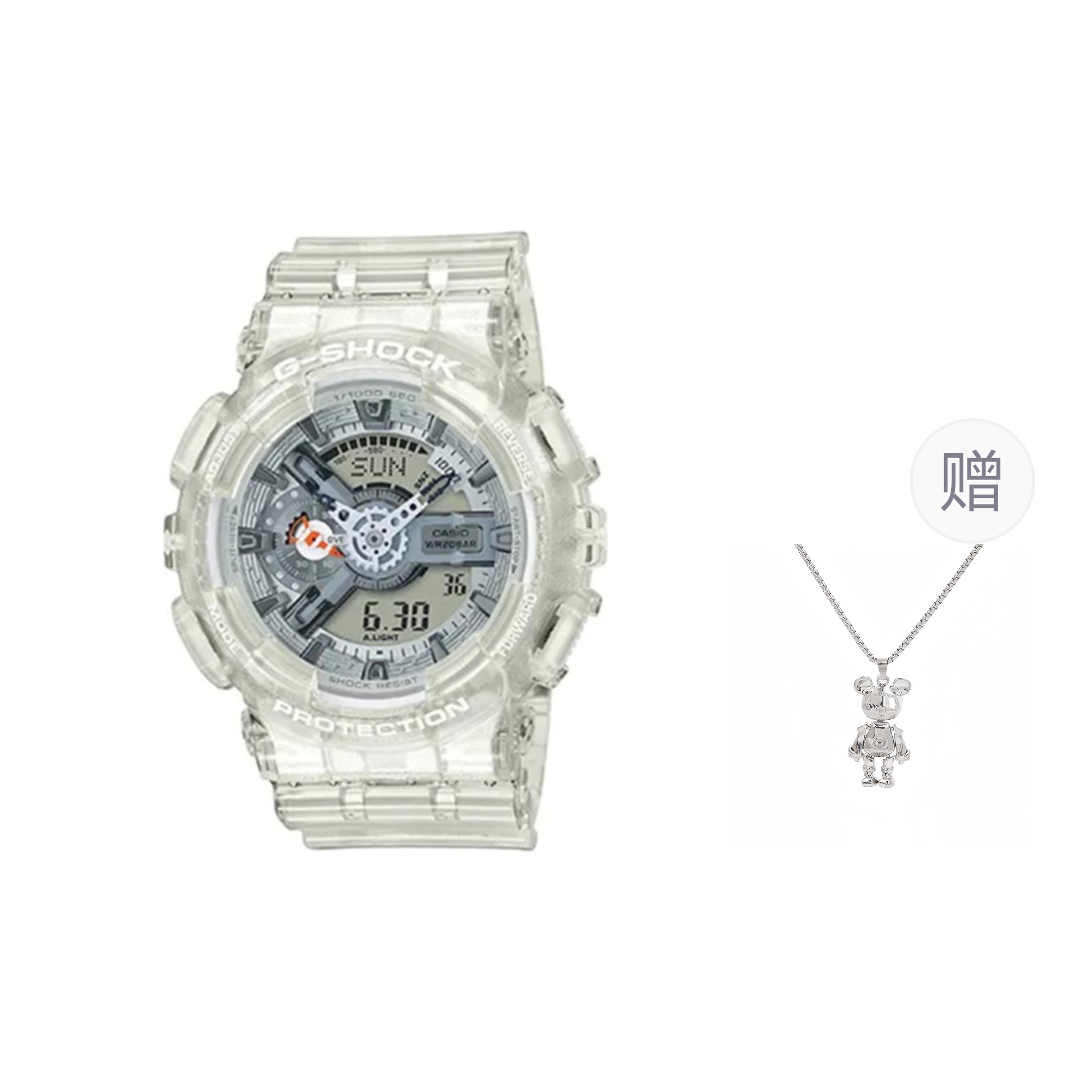 

G-SHOCK Часы G SHOCK Quartz Movement Resin Strap Watch Unisex Gray Dial