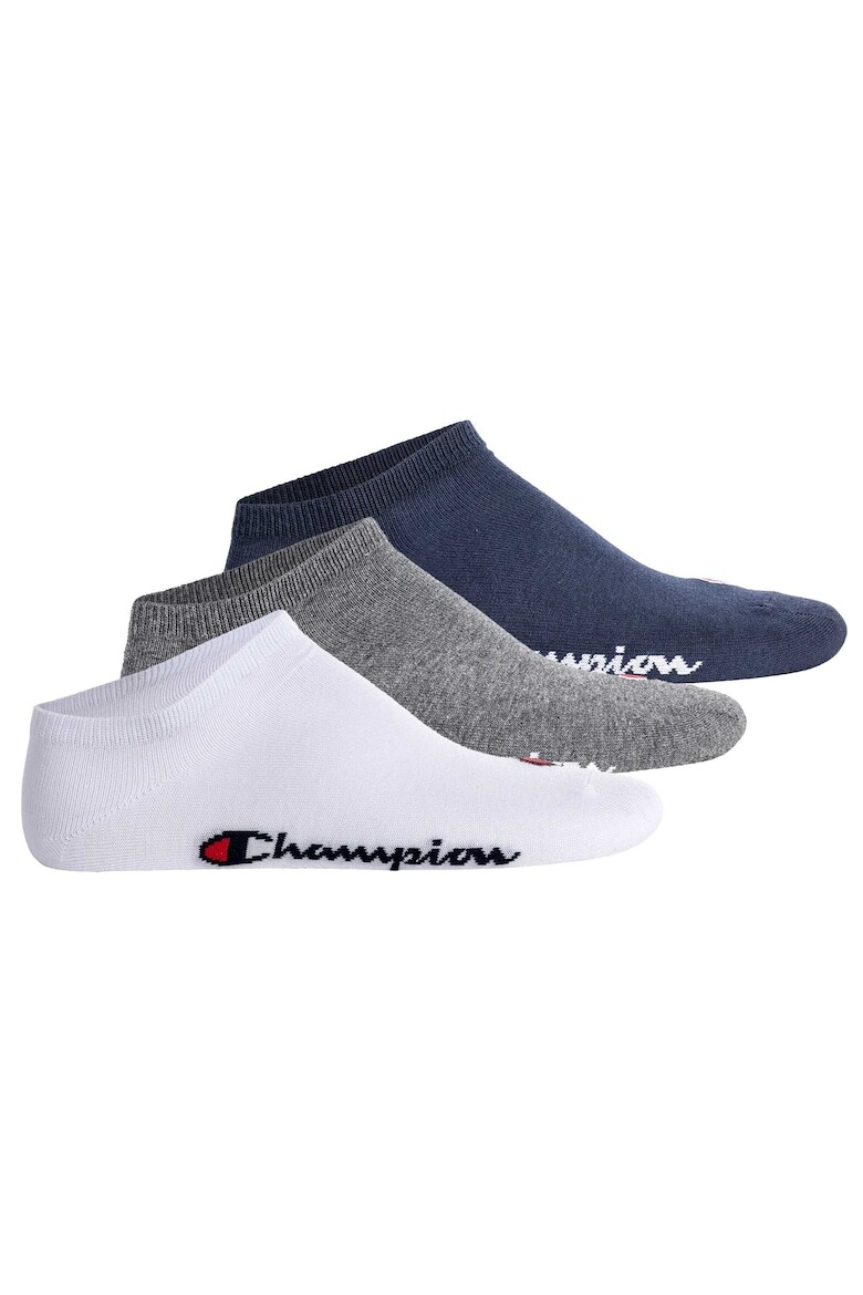 

Носки с логотипом до щиколотки — 3 пары Champion, серый