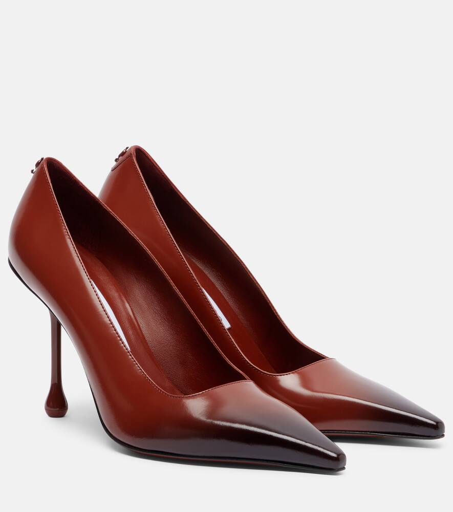 Кожаные туфли лодочки Ixia 95 Jimmy Choo, Cognac/Bla