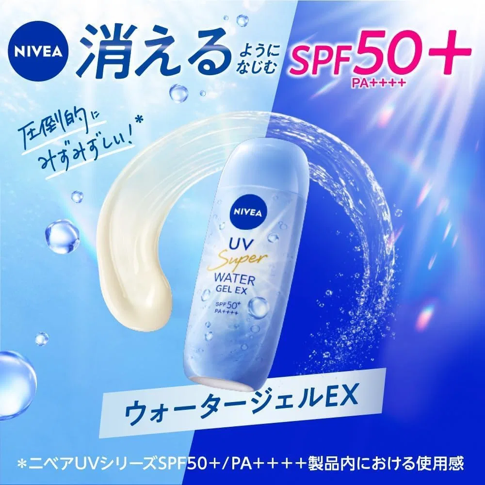 Солнцезащитный гель Niva UV Water Gel EX SPF50+ PA++++ 80 г, набор 24 шт Kunutonn — фото 3