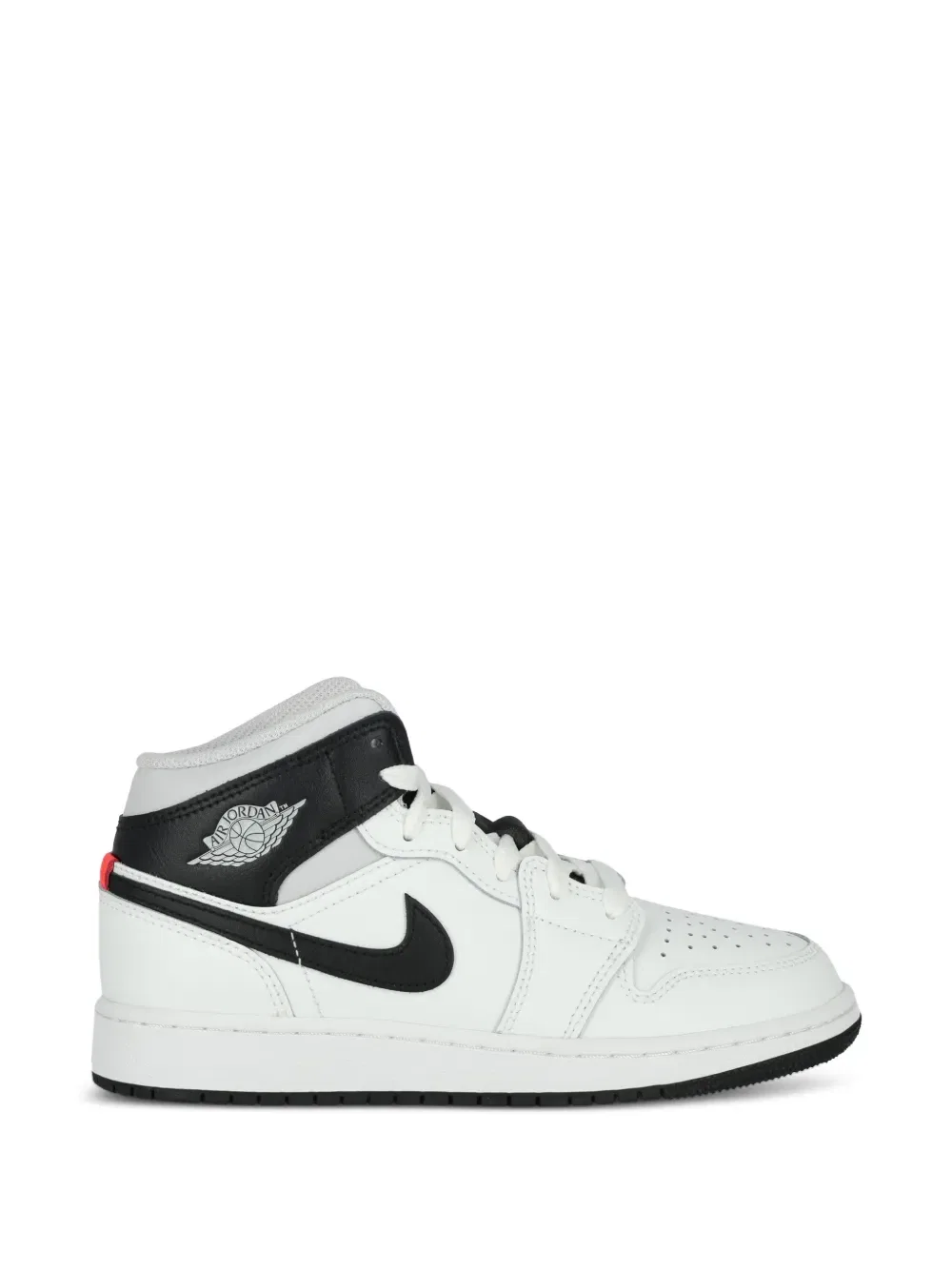 Перфорированные кроссовки Air Jordan 1 Nike Kids, белый — фото 2