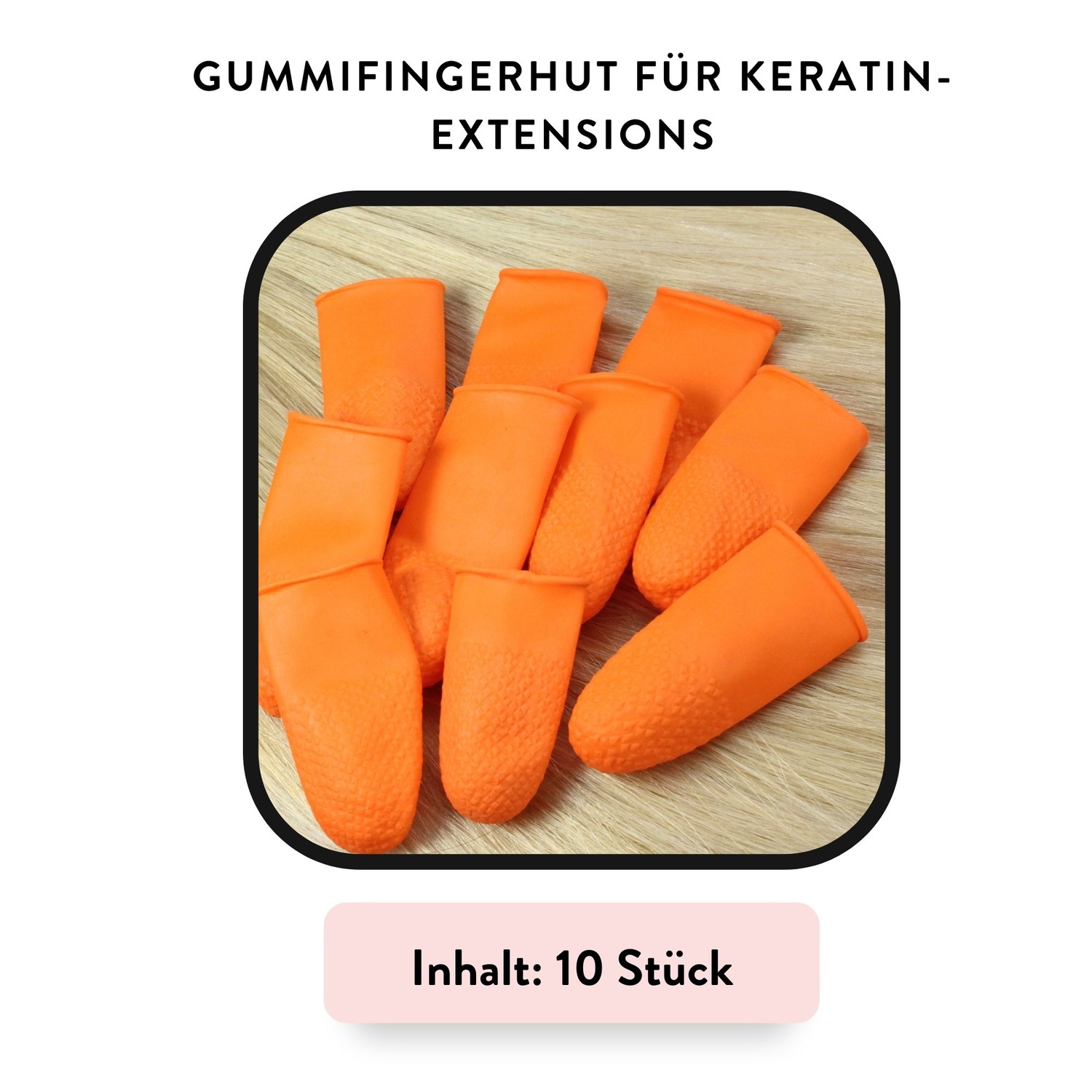 Накладные волосы 10x fingerschutz für bonding extensions Hair2Heart, количество 10 шт. — фото 3