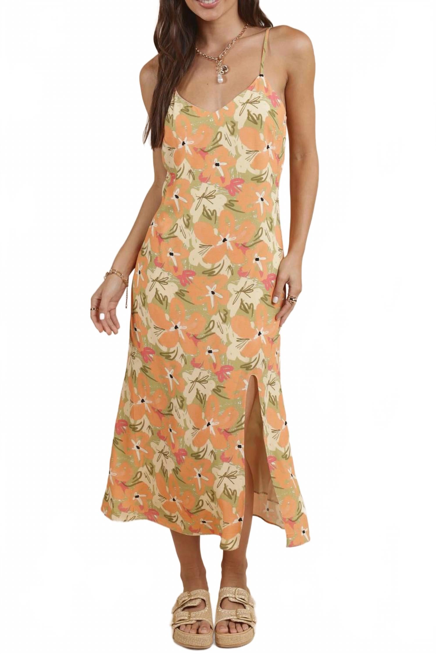 

Апертиво платье миди сзади на завязках в мультиколоре Sadie & Sage