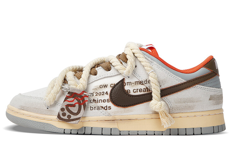 

Кроссовки Nike Dunk Skateboarding Shoes Unisex Low-top Gray/Brown, коричневый