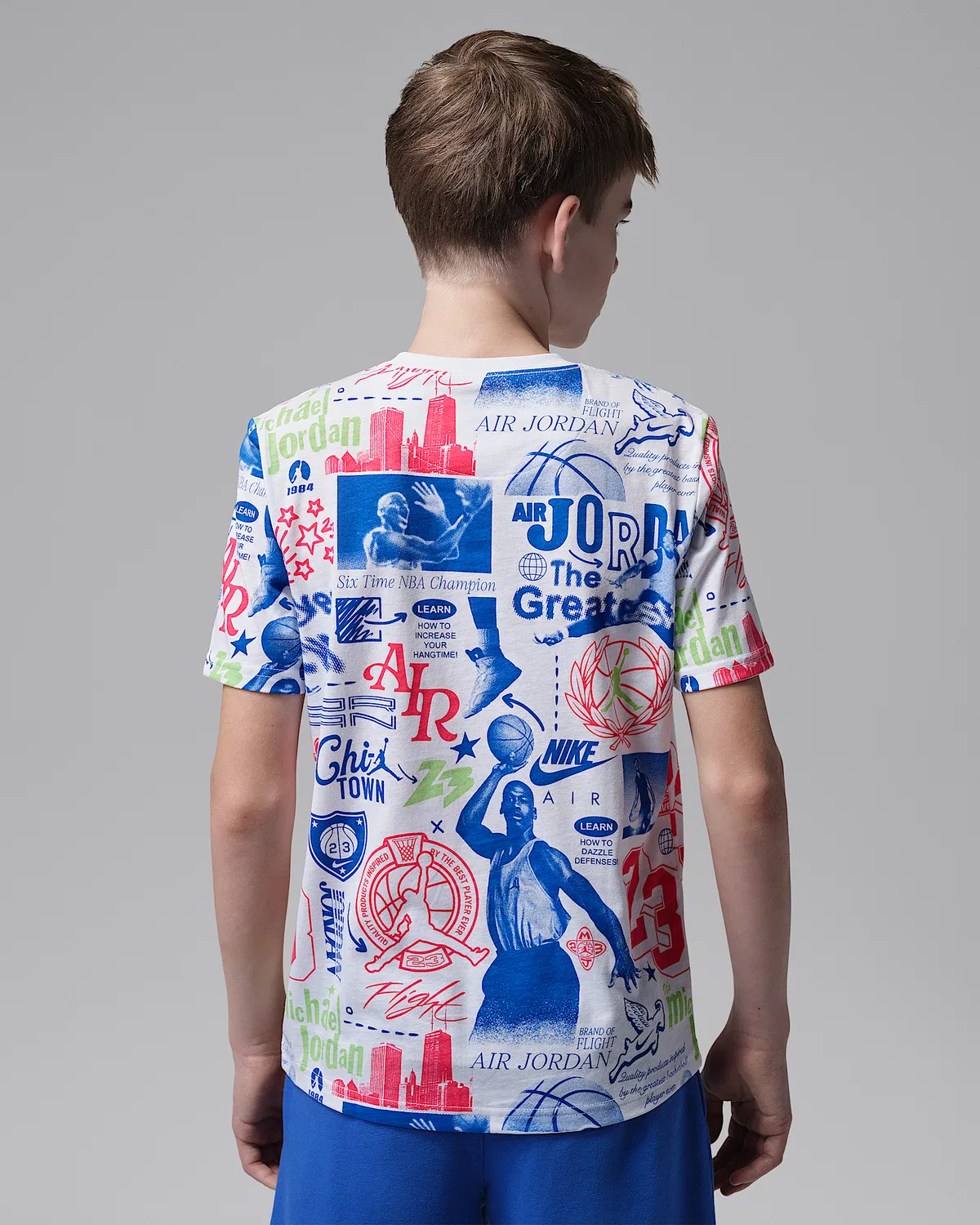 Детская футболка Billboard Printed T-Shirt Jordan, White — фото 2