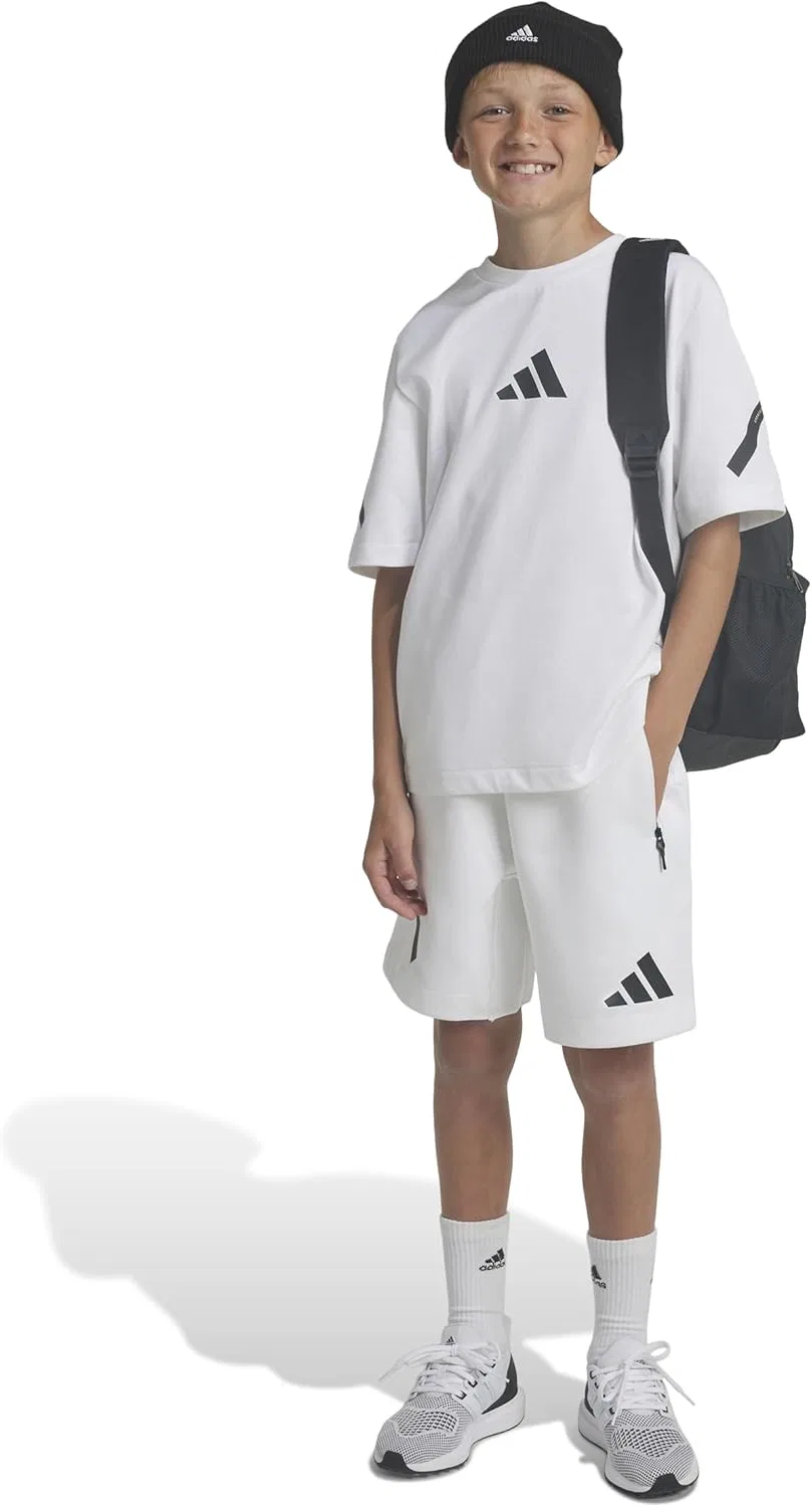Детские шорты Adidas Zne унисекс, белый/черный — фото 2