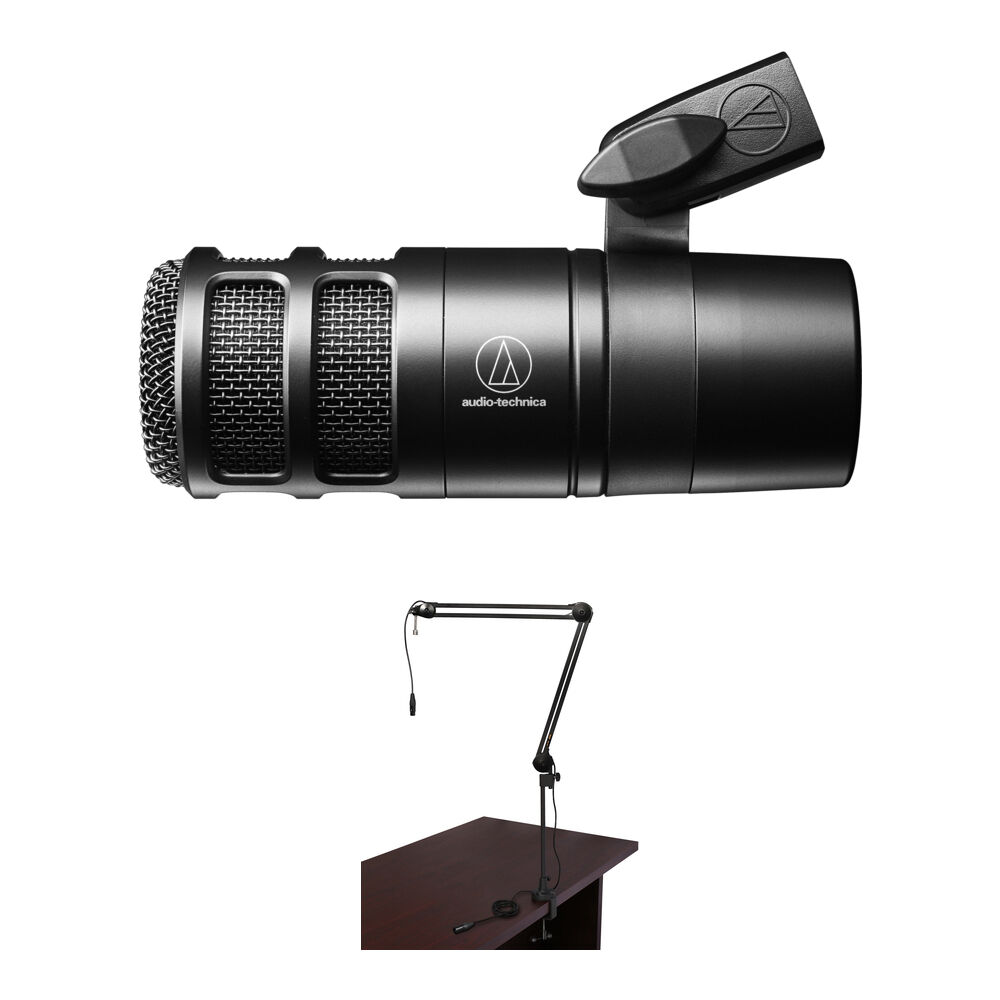 

Комплект микрофона для подкаста Audio-Technica AT2040 с трансляционным штативом