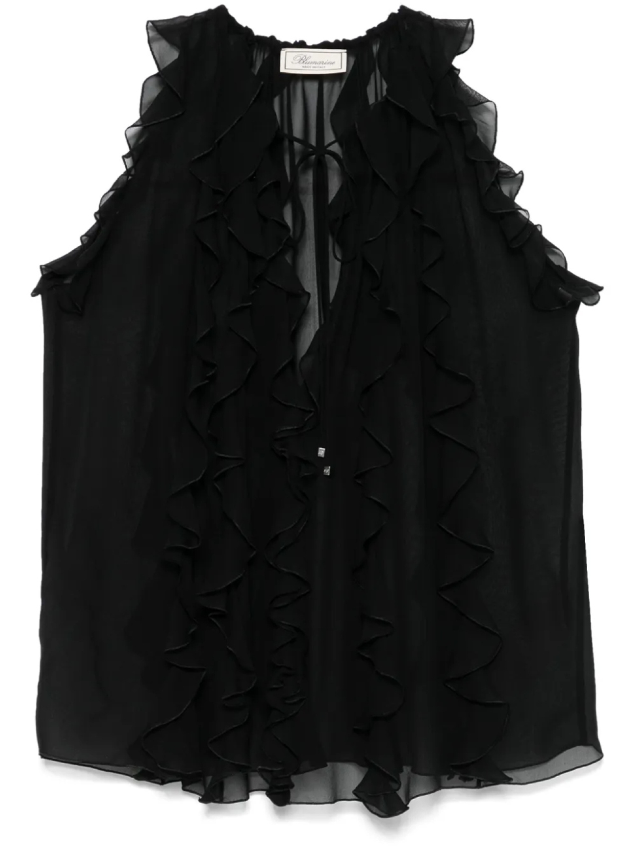 

Блузка с оборками Blumarine, черный