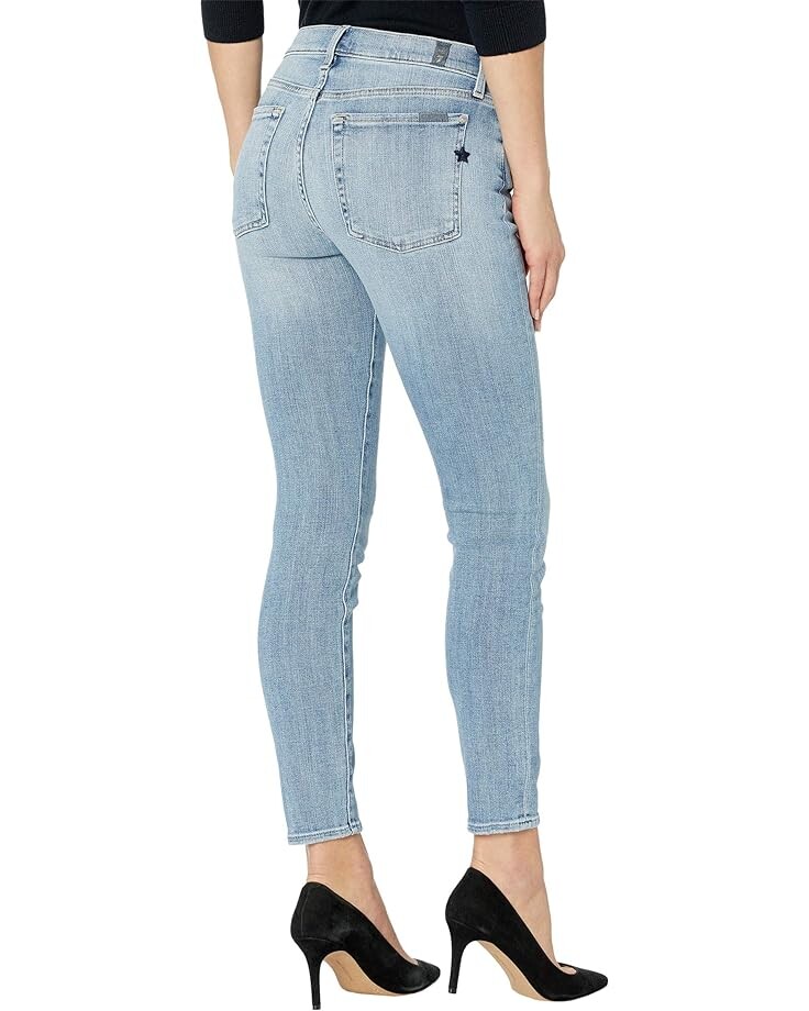

Джинсы 7 For All Mankind Ankle Skinny w/ Stars in Trio, цвет Trio
